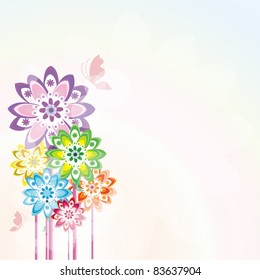 Floral Vector Background .EPS10 Compatible
