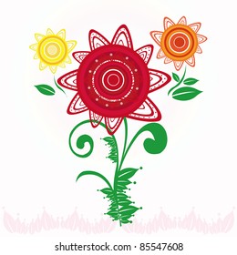 Floral Vector Background .EPS10 Compatible