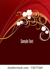 Floral Vector Background. Illustration. Eps10.