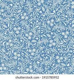 Floral vector background from multiple layers