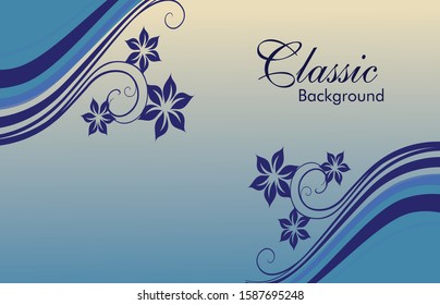 floral vector background, vintage background vector, Floral frame - vector - eps.10