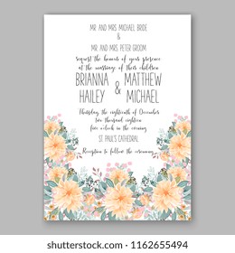 Floral vector background for wedding invitation christmas party invitation bridal shower baby shower christening baptism birthday card anniversary poinsettia winter holiday wreath