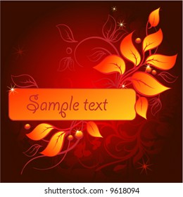 floral vector banner