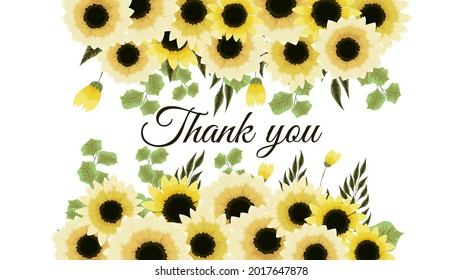 Floral vector border background with mulitcolor stylized doodle flowers, leaves and place for your text for web, banners, posters, social media, apps, design and internet ads, invites