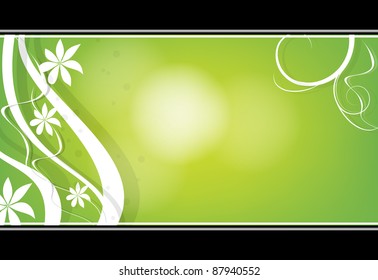 floral vector business card