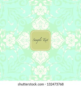 Floral vector card