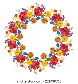 Floral vector card design