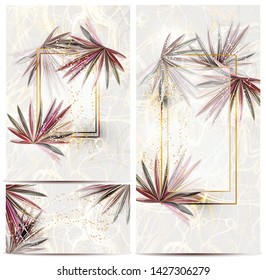  Floral vector card templates.Save The Date, Greeting card, birthday cards, invitations. 