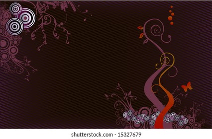 floral vector composition