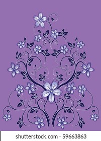 Floral vector decor