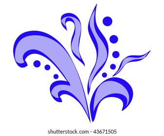  	Blumenvektordekor für Ihr Design
