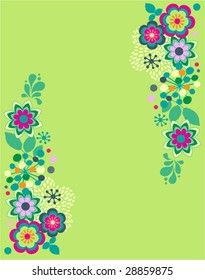 Floral vector decoration