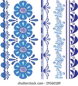 Floral vector design pattern
