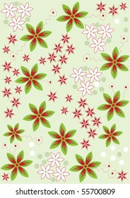  Floral vector design pattern