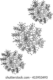 floral vector design for print