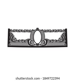 floral vector docor frame illustration