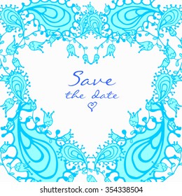 Floral vector doodle colorful spring cute ornament