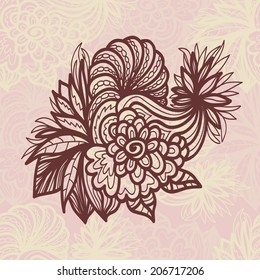 Floral vector element