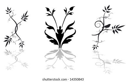 Floral Vector elements for design