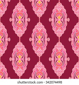 floral vector festive abstract seamless pattern. tiled background