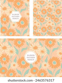 Floral vector files for packaging design, fabric prints, wallpaper, book covers, printed materials, wrapping, equipment. Files can be customized for work.