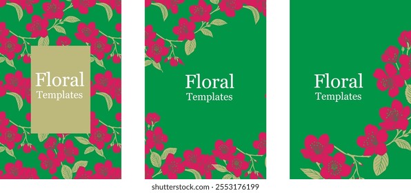 Floral vector files for packaging design, fabric prints, wallpaper, book covers, printed materials, wrapping, equipment. Files can be customized for work.