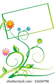floral vector frame