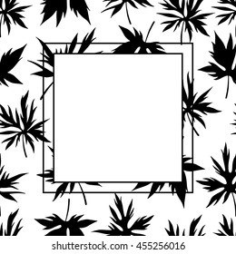 Floral vector frame. Can be used for wedding invitation, banners, printing, cards.