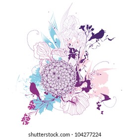 Floral vector graphic