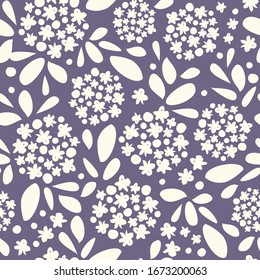 ilustración vectorial floral. flores hidránguesas abstractas sin fisuras para el embalaje y la textil