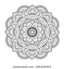 
Floral Vector Illustration Applied flowers in the form of a mandala. This illustration was created using vector graphics can be used in print media. and various multimedia