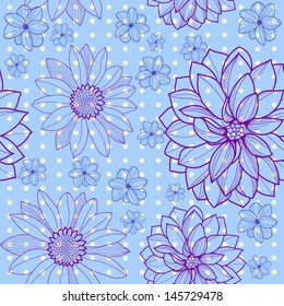 Floral vector illustration background