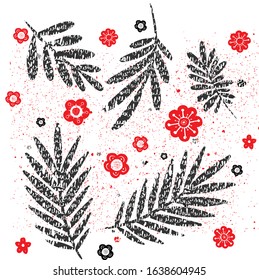 floral vector illustration. Background ,T-Shirt,design ideas. Spring,summer drawing