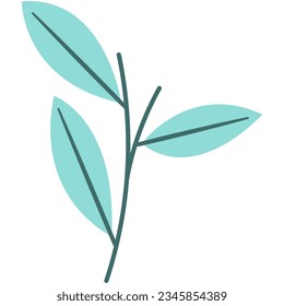 Floral vector illustration. Colorful flat vector illustration with floral theme.