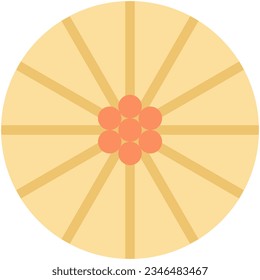 Floral vector illustration. Colorful flat vector illustration with floral theme.