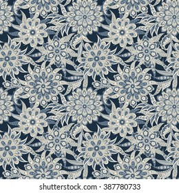 floral vector illustration damask  background