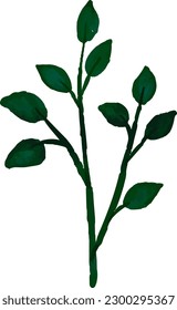 Floral Vector Illustration, Eps, Leaves, Nature