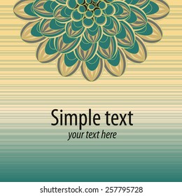 Floral vector illustration. Greeting card. Cute background.