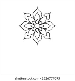 A floral vector illustration silhouette is a minimalist and artistic representation of flowers, where the details are portrayed in a flat, monochromatic design. The floral shapes are typically outline