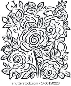 floral vector illustration suitable for background , textile, wallart , ads etc