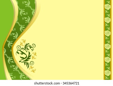 Floral Vector Illustration for Text Background