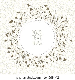 Floral vector invitation