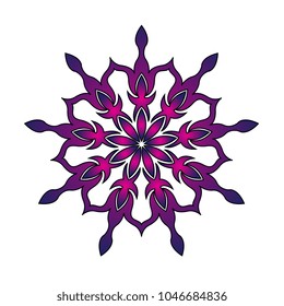 Floral vector mandala