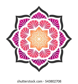 floral vector mandala concept
