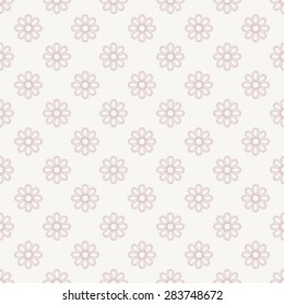 Floral vector oriental background with arabesque and floral elements. Seamless pink abstract texture and background