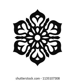 Floral Vector Ornament For Backgrounds, Logos, Stickers, Labels, Tags And Other Design.