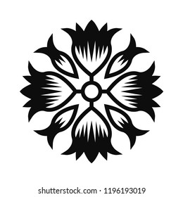 Floral Vector Ornament For Backgrounds, Logos, Stickers, Labels, Tags And Other Design.