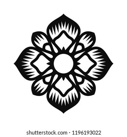 Floral Vector Ornament For Backgrounds, Logos, Stickers, Labels, Tags And Other Design.