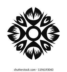 Floral Vector Ornament For Backgrounds, Logos, Stickers, Labels, Tags And Other Design.