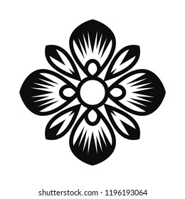 Floral Vector Ornament For Backgrounds, Logos, Stickers, Labels, Tags And Other Design.